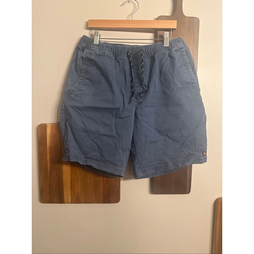 Quiksilver Waterman Collection‎ Blue Cotton Blend Hiking Flaw Shorts Size Medium